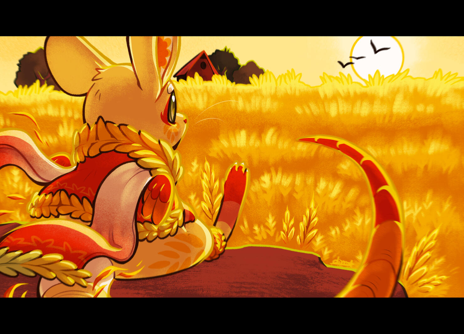 Illustration - Sunset Farm