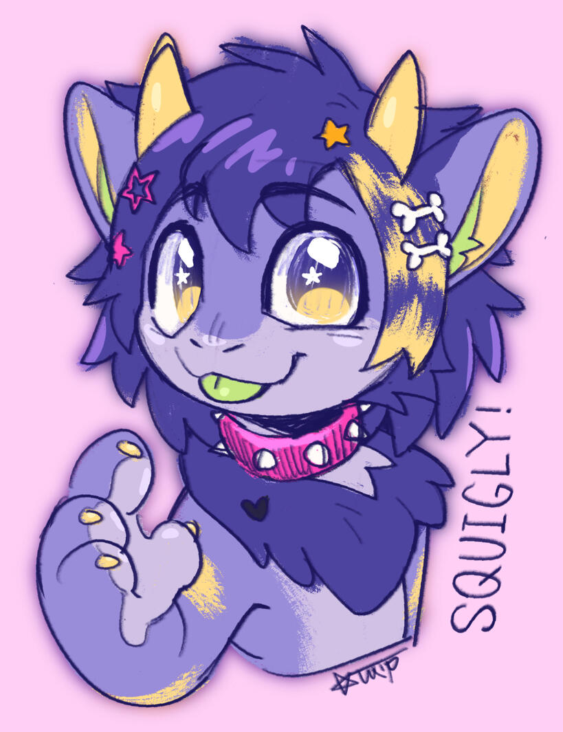 Halfbody Sketch - Squigly!