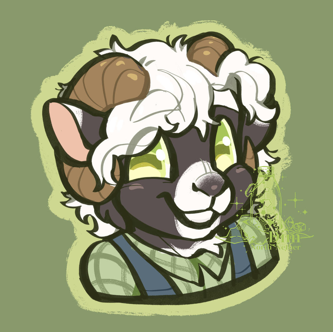 Doodle Headshot - Sheep