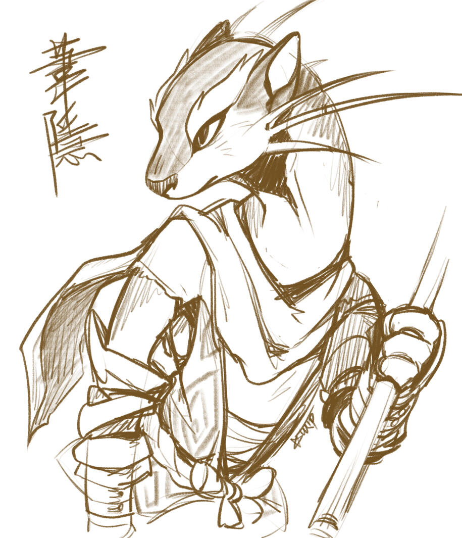 Halfbody Sketch - WY