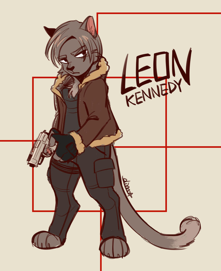 Leon Kennedy Fullbody Sketch
