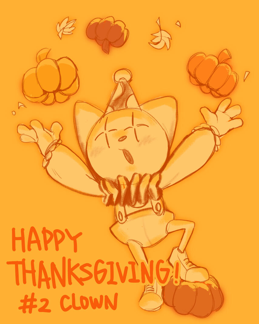 Fullbody Sketch - Happy Thanksgiving
