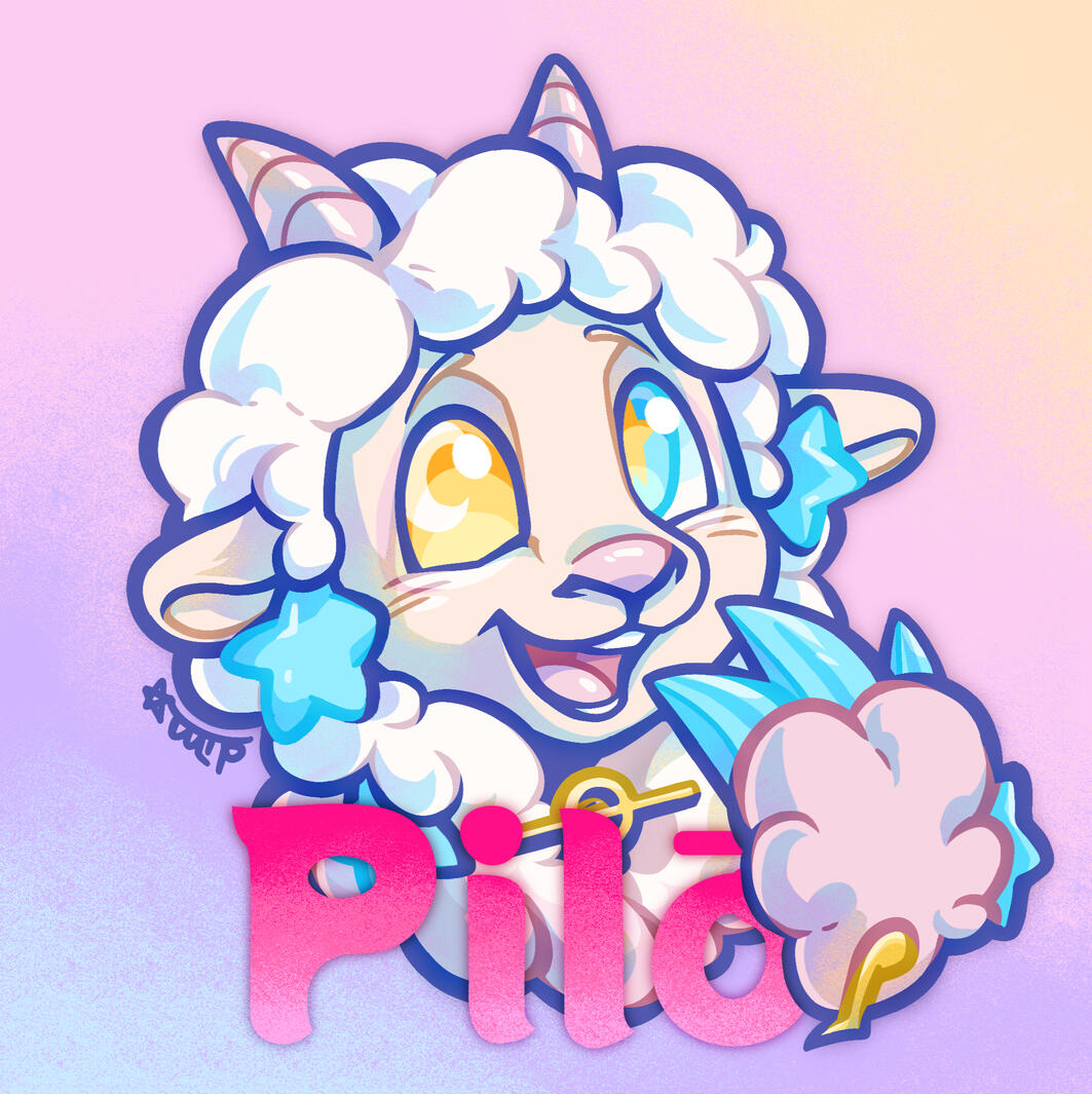 Sleepy Sheepy Fursuit Badge