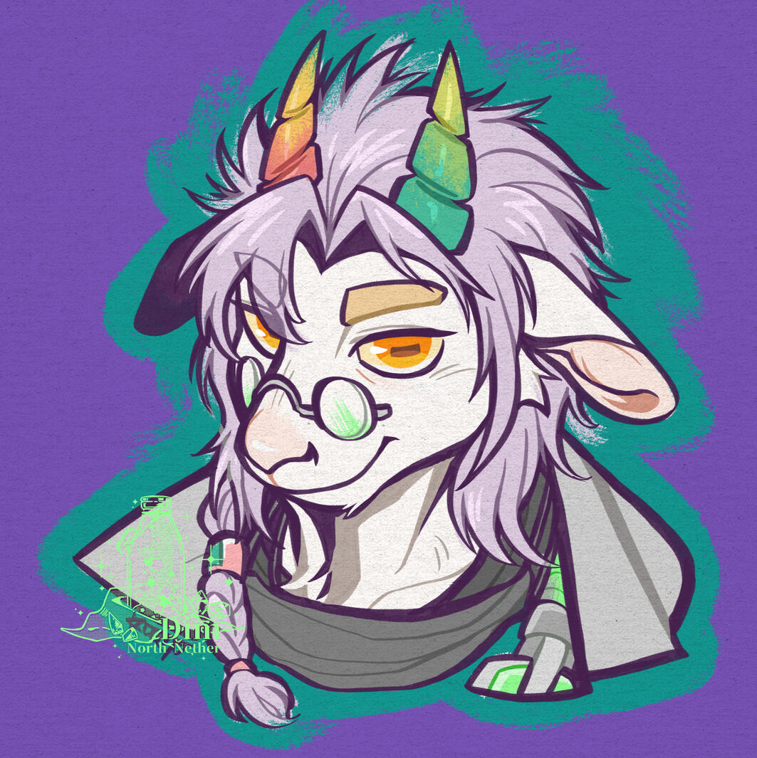 Doodle Headshot - Goat Doctor